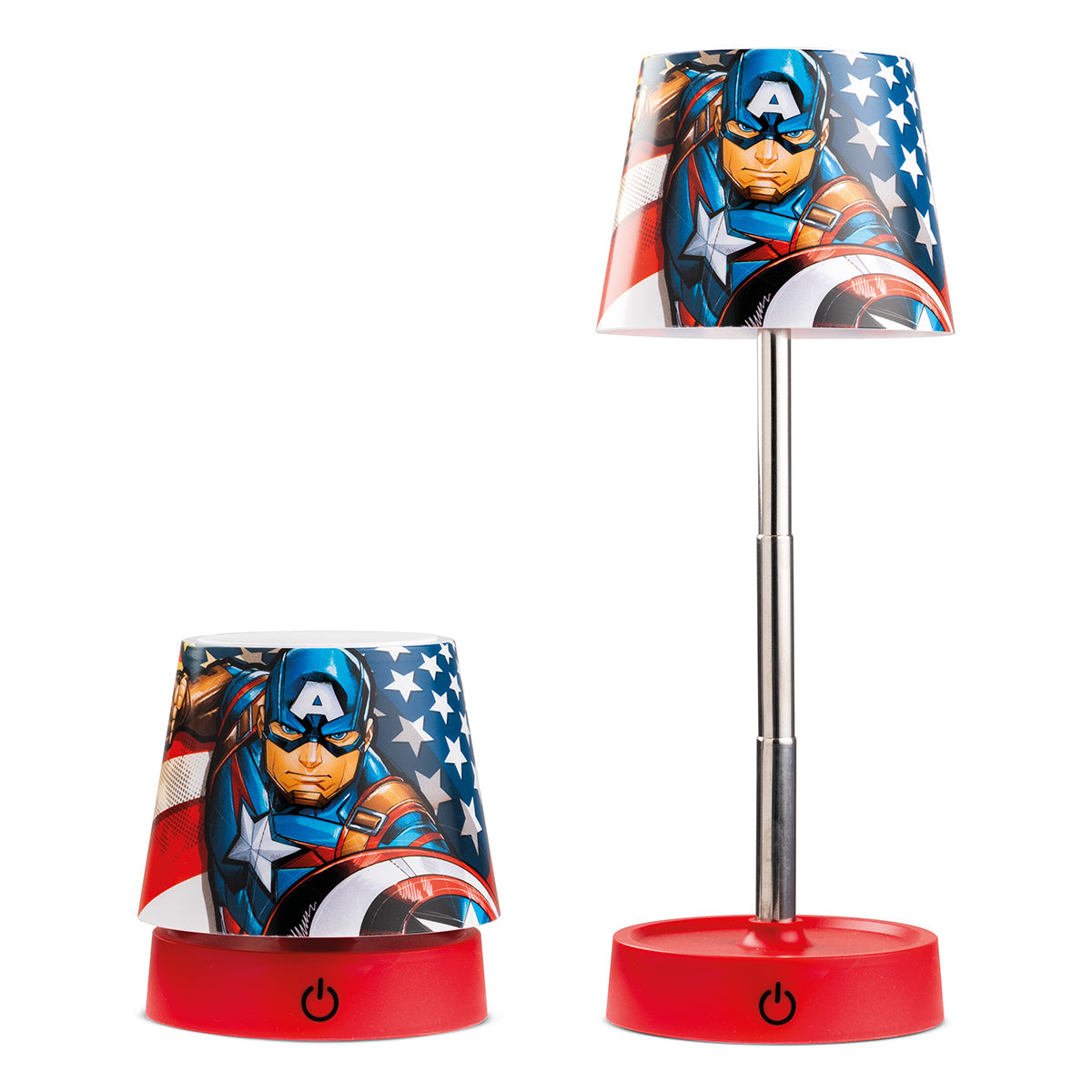 EGAN Marvel Captain America USB LED Table Lamp, 11 cm