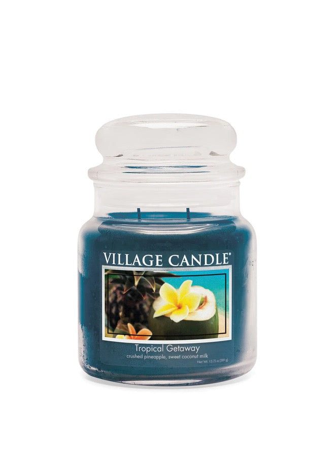 Village Candle Tropical Getaway Medium.