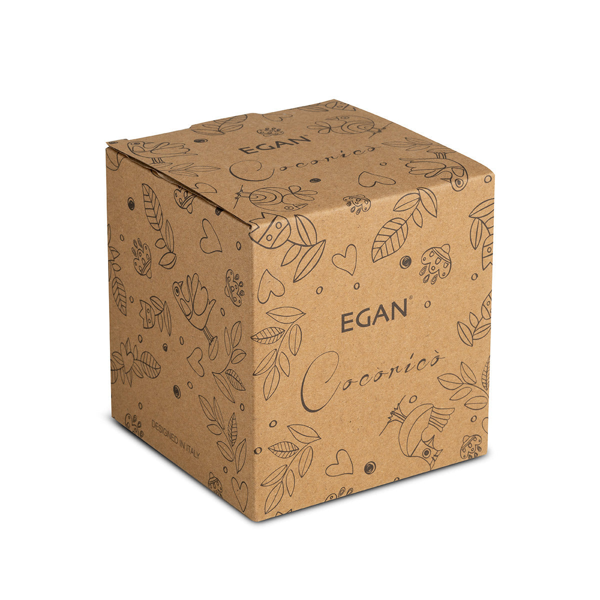 Egan Coccoricò Glass Jar with Bamboo & Ceramic Lid – Spice & Food Storage Jar (Orange, 10x12cm)