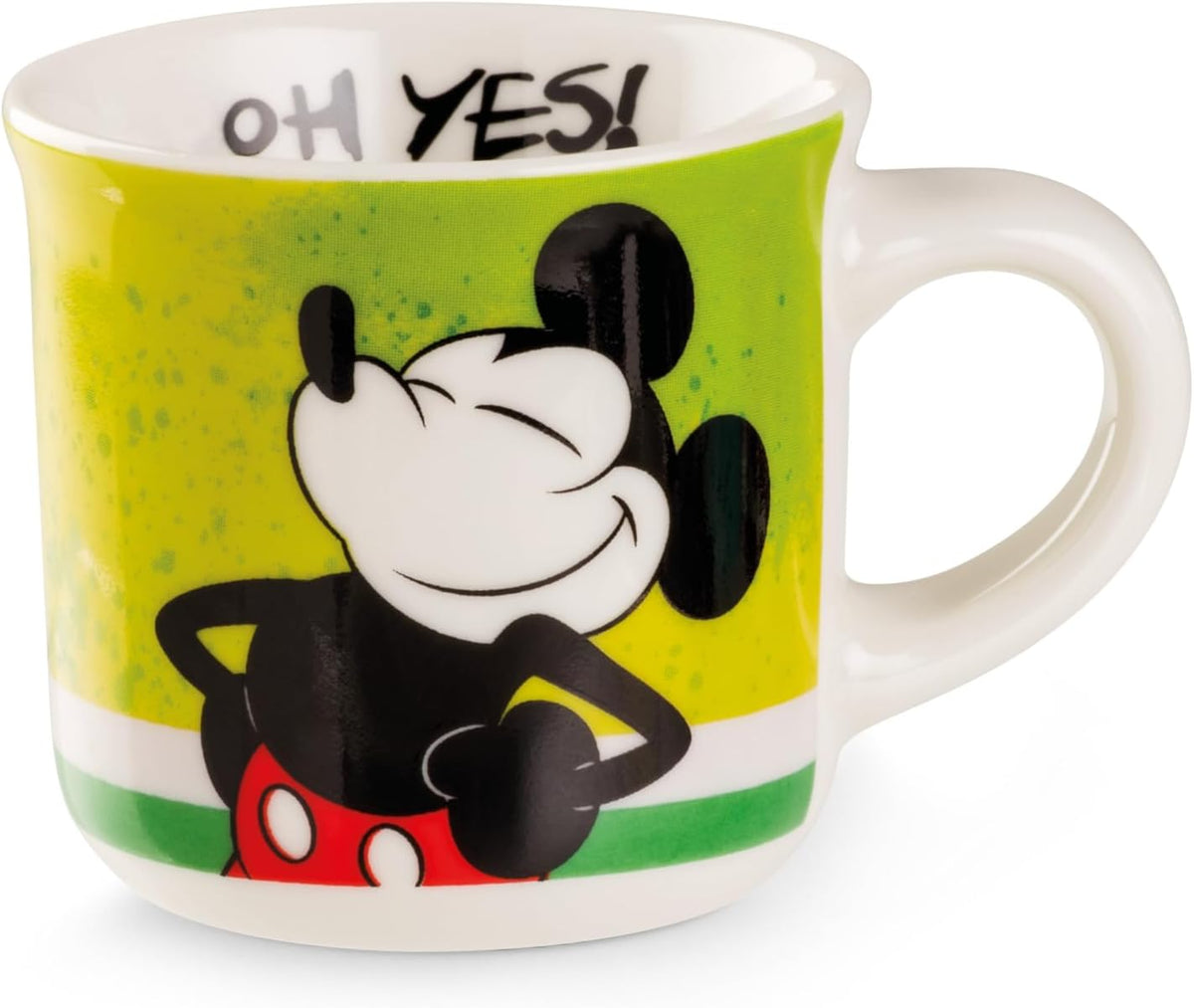 Egan Mini Mug MICKEY I AM & MINNIE I AM – 80ml Espresso Cup | Disney Collectible Mug | New Bone China | Microwave & Dishwasher Safe | Gift for Coffee & Tea Lovers (MICKEY GREEN).
