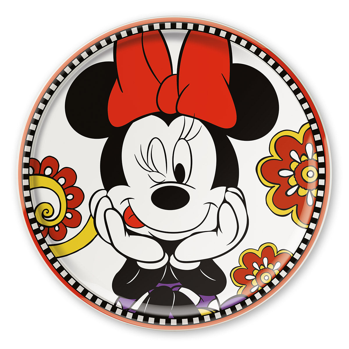 ROUND PLATE  MINNIE Forever & Ever Pizza Plate D.31.
