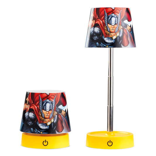 Egan Marvel Thor LED Table Lamp – USB Powered, Adjustable Height 10–27cm, Warm Light Superhero Desk Lamp