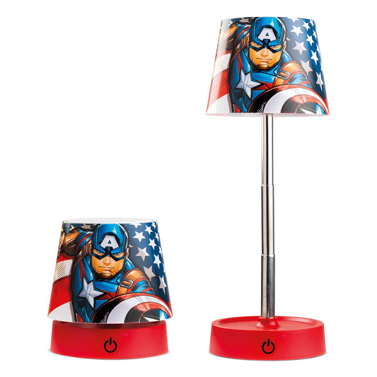 EGAN Marvel Captain America LED Table Lamp | USB Powered