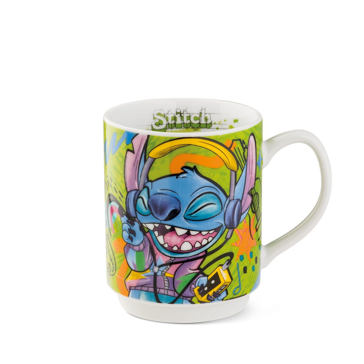 Stackable mug Stitch Green 350 ml.