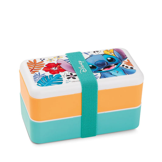 Lunch box Stitch White 18×10.