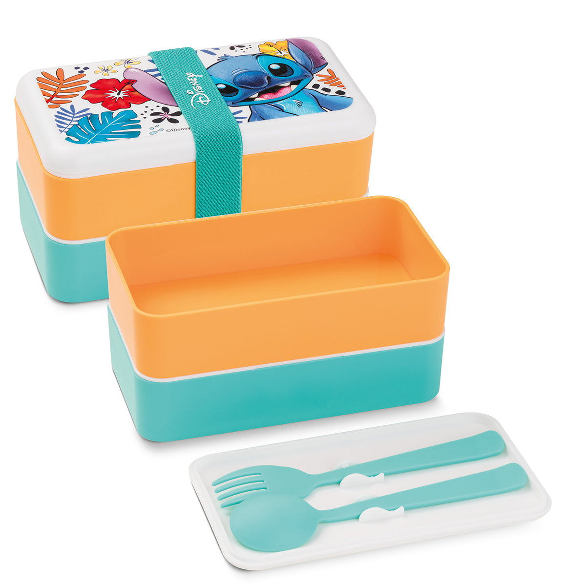 Lunch box Stitch White 18×10.