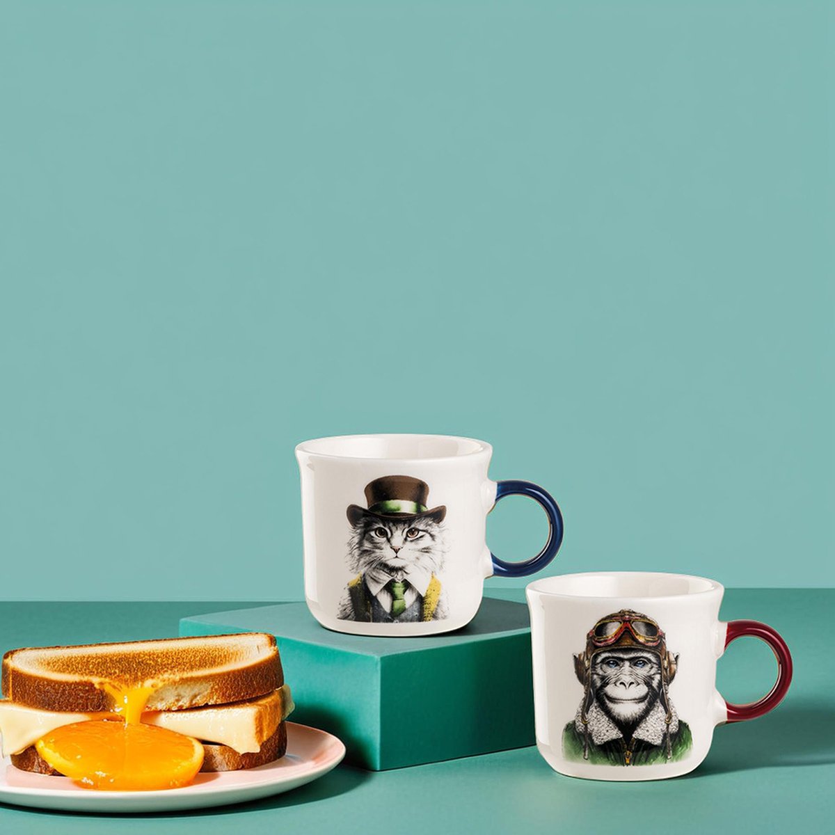 Mini Mug Human Essence Monkey “Boldness” 80 ml.