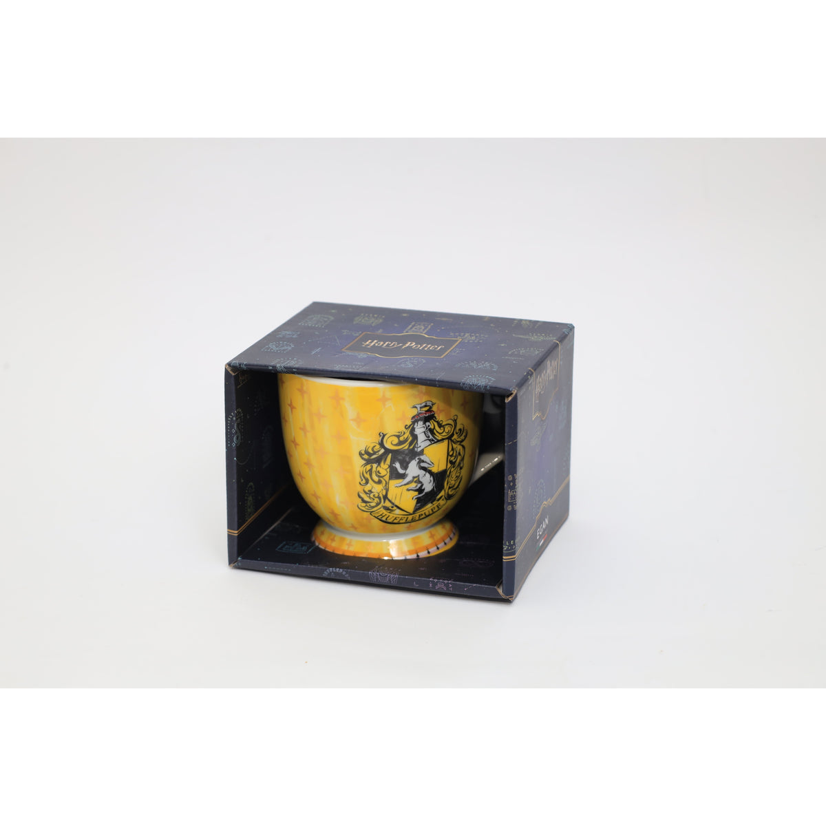 EGAN Harry Potter Hufflepuff Mug 350 ml – Porcelain Coffee & Tea Cup | Official Hogwarts House Crest Drinkware | Dishwasher & Microwave Safe