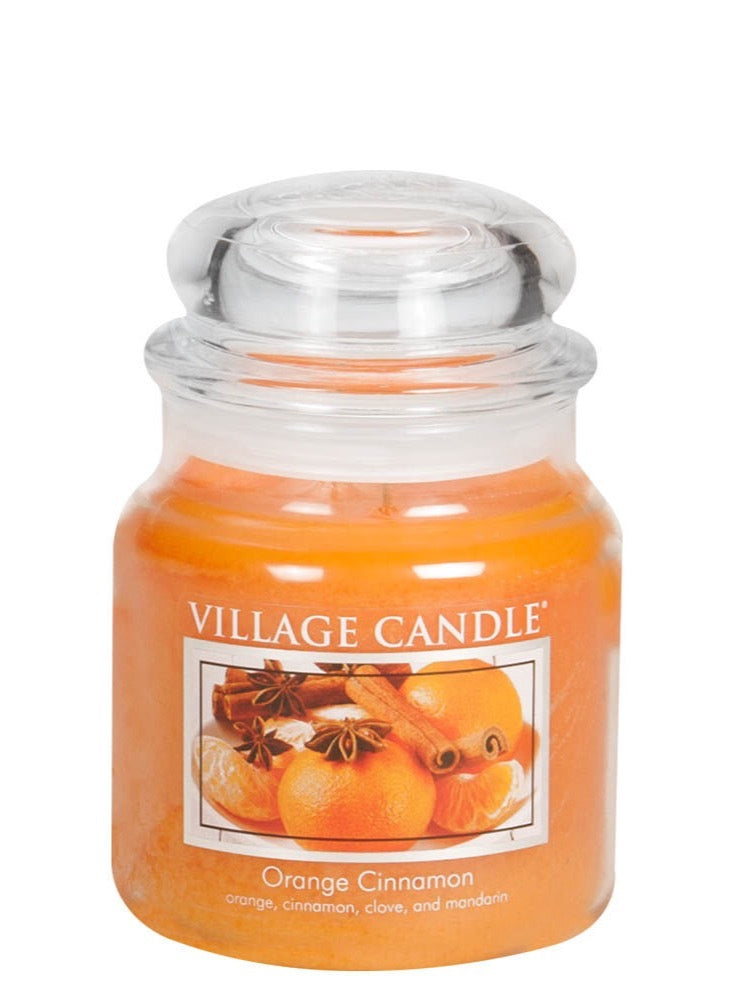 Village Candle Orange Cinnamon Medium.