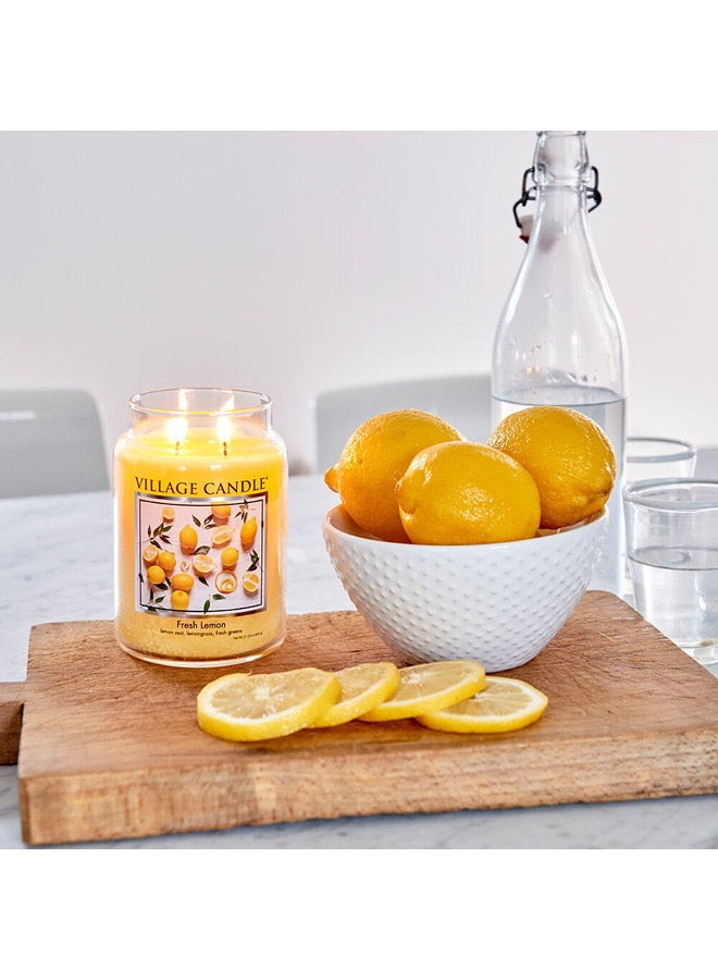 Village Candle Fresh Lemon Small.