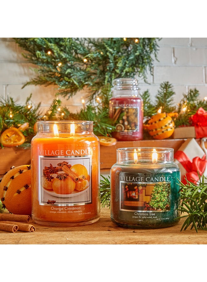 The Village Orange Cinnamon Candle Large.