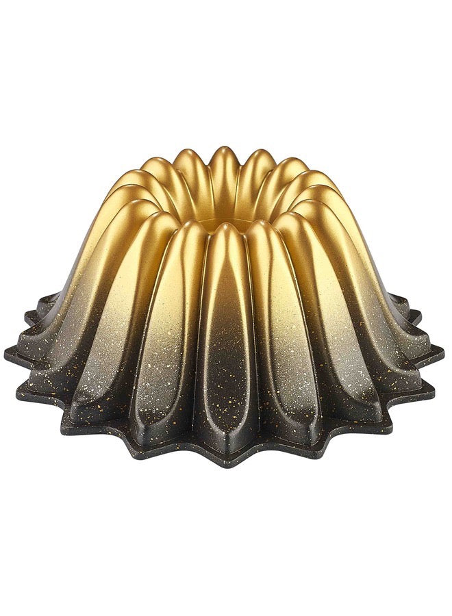 Granite Cake mould 24 cm Die Cast Primrose Gold.