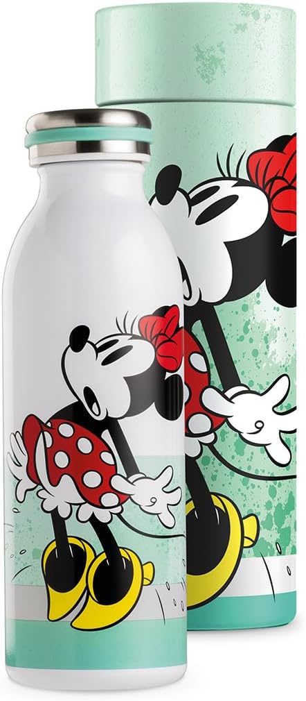 Egan Minnie Mouse I AM Water Bottle 500ml – Premium Stainless Steel Bottle for Hot & Cold Drinks | Leak-Proof, Stylish & Durable (RED).