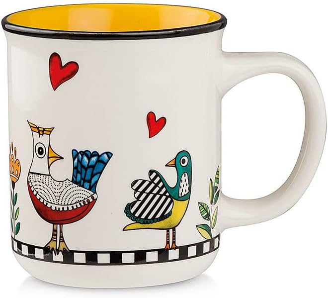 Egan Mug collection Cocoricò. Object made of yellow porcelain. The reference is 228012..