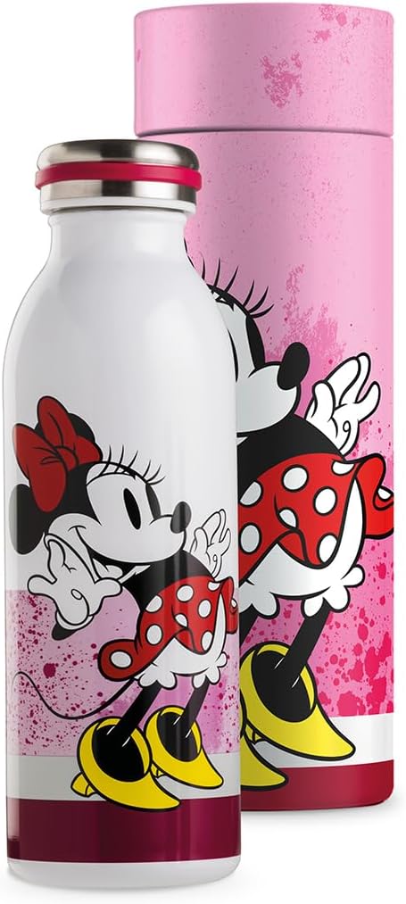 Egan Minnie Mouse I AM Water Bottle 500ml – Premium Stainless Steel Bottle for Hot & Cold Drinks | Leak-Proof, Stylish & Durable (PINK).