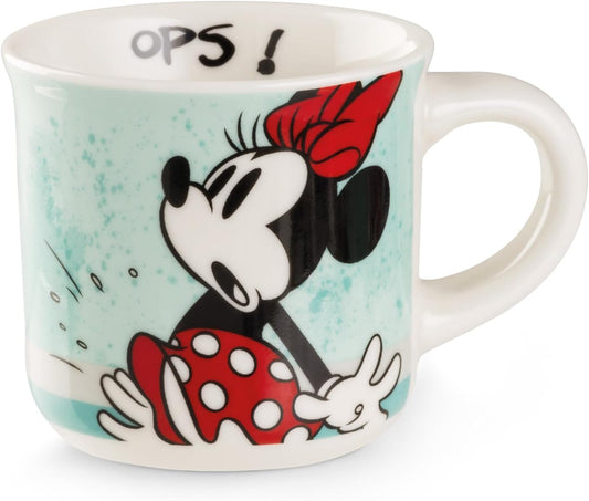 Egan Mini Mug MICKEY I AM & MINNIE I AM – 80ml Espresso Cup | Disney Collectible Mug | New Bone China | Microwave & Dishwasher Safe | Gift for Coffee & Tea Lovers (MINNIE TURQUOISE).