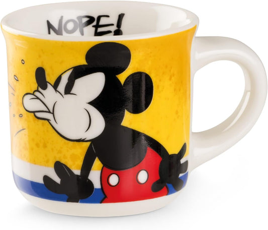 Egan Mini Mug MICKEY I AM & MINNIE I AM – 80ml Espresso Cup | Disney Collectible Mug | New Bone China | Microwave & Dishwasher Safe | Gift for Coffee & Tea Lovers (MICKEY YELLOW).