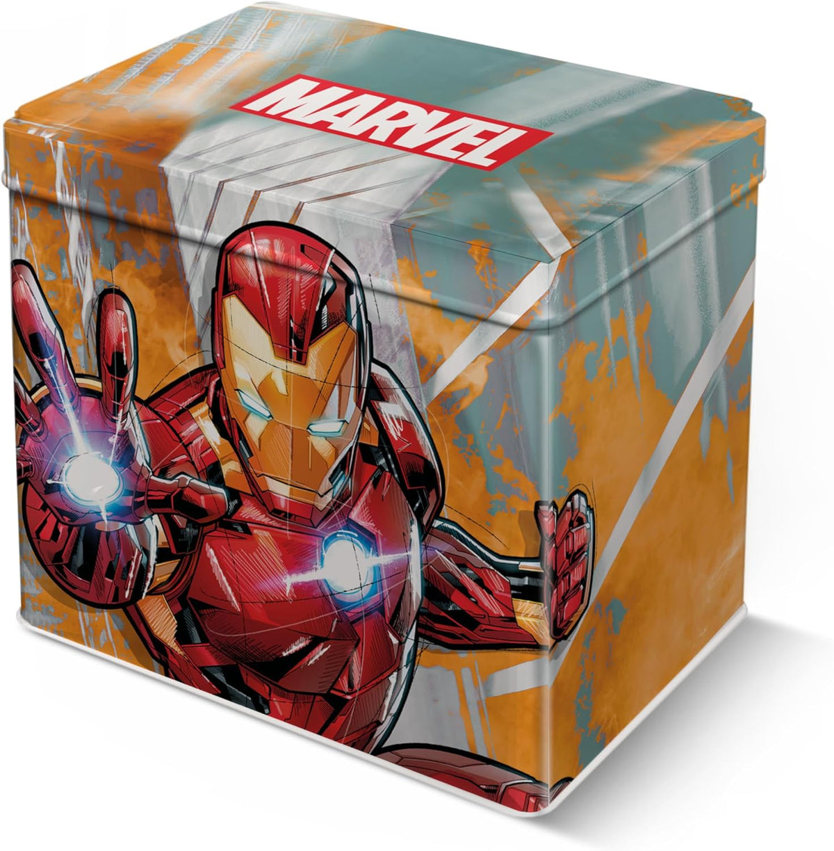 Egan Marvel Stackable Mug in Tin Box – Porcelain Coffee Mug Featuring Spider-Man, Captain America, Hulk, Iron Man & Thor – Dishwasher & Microwave Safe (350ml, IRON MAN).