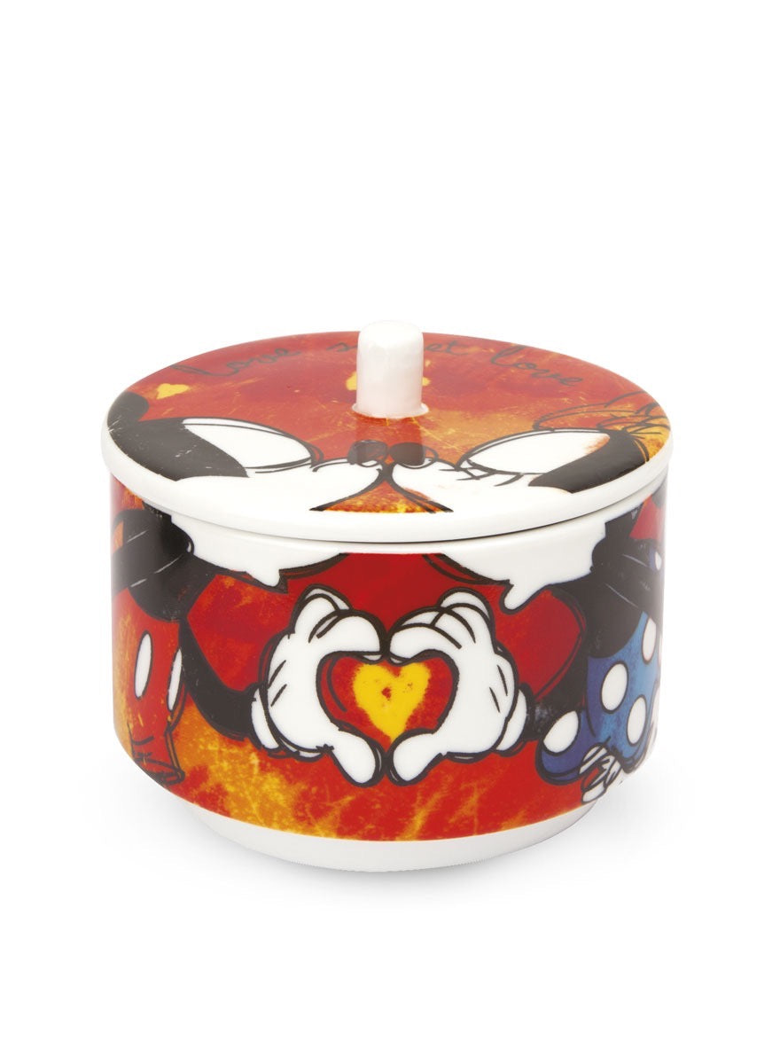 Sugar Bowl Red Mickey Mouse.