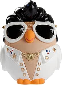 Goofi Celebrities Elvis | Handcrafted Ceramic Collectible (6.5 x 8.5 cm).