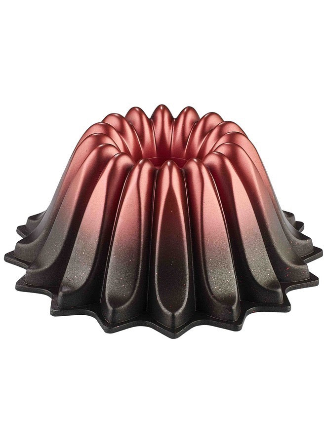 Granite Cake mould 24 cm Die Cast Primrose Red.